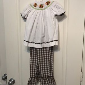 Turkey smocked pants set